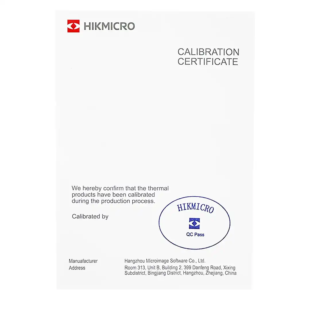 Certificado de calibración